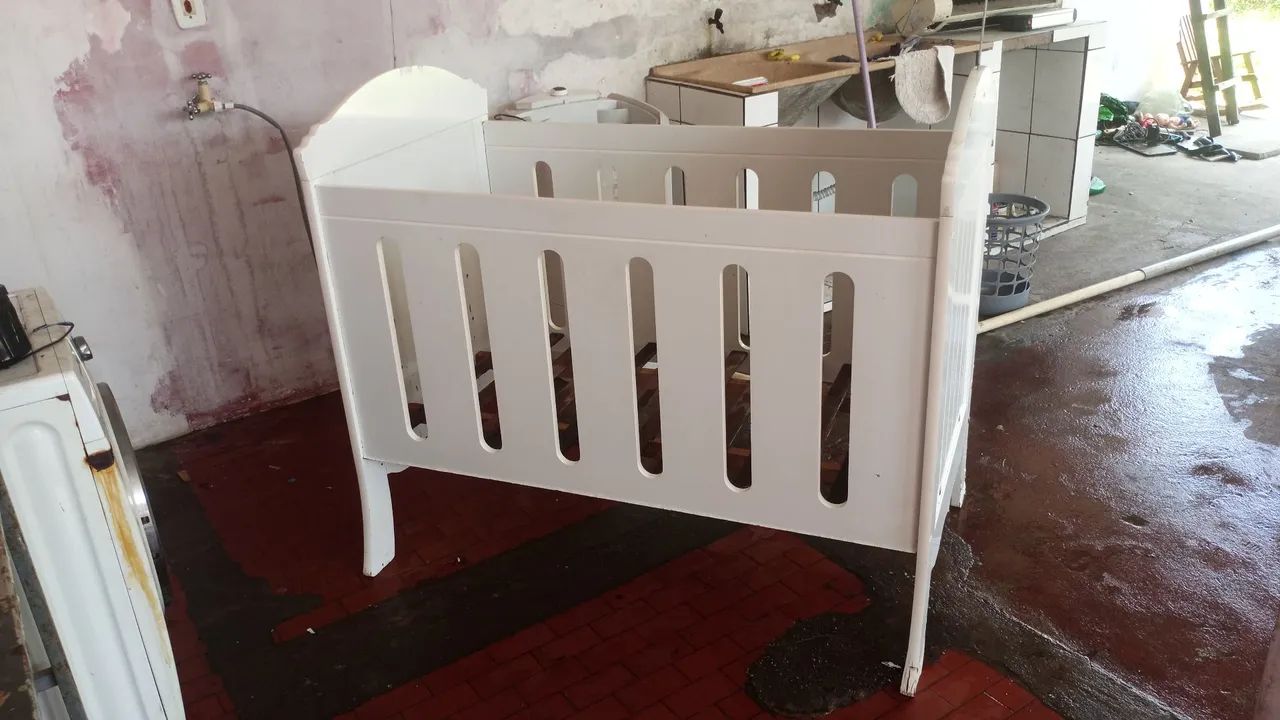 Berço MDF branco ENTREGO - Foto 3