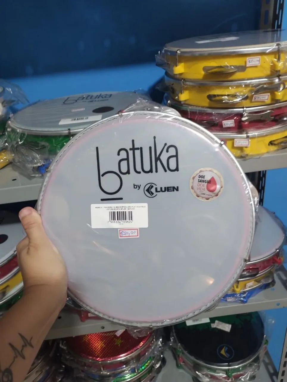 Pandeiros 10" polegadas Sortidos Batuka na promoção  - Foto 4