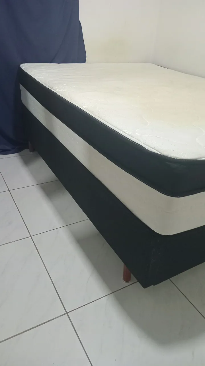 Cama Box Casal com Colchão