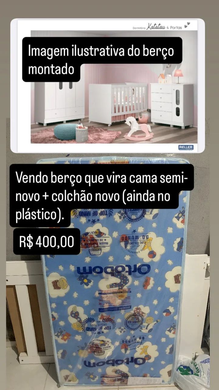 Berço + colchão  - Foto 2