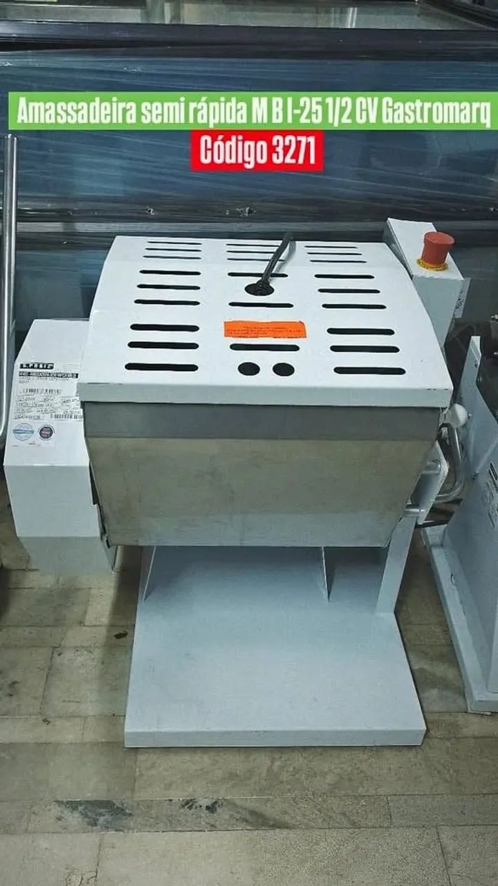 AMASSADEIRA SEMI RÁPIDA MBI 25 GASTROMAQ NOVA