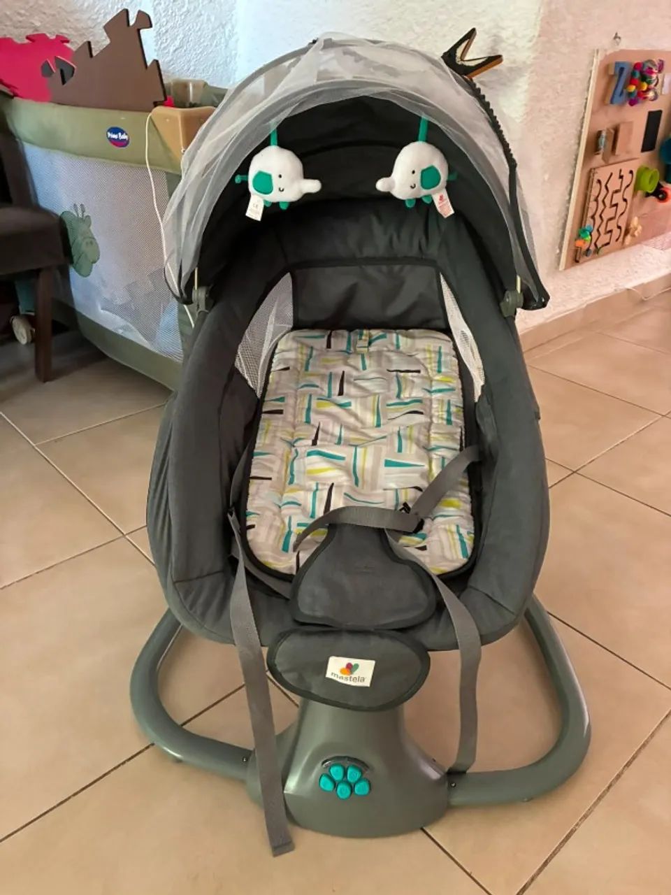 Cadeira Descanso Bebê Automática C/ Bluetooth E Fonte Bivolt - Foto 3