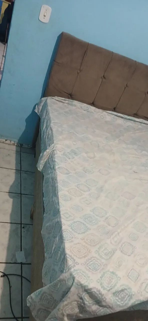 Vendo cama box e colchão de casal - Foto 3