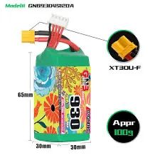 Bateria Lipo GNB 4S 930mah 120c/240c