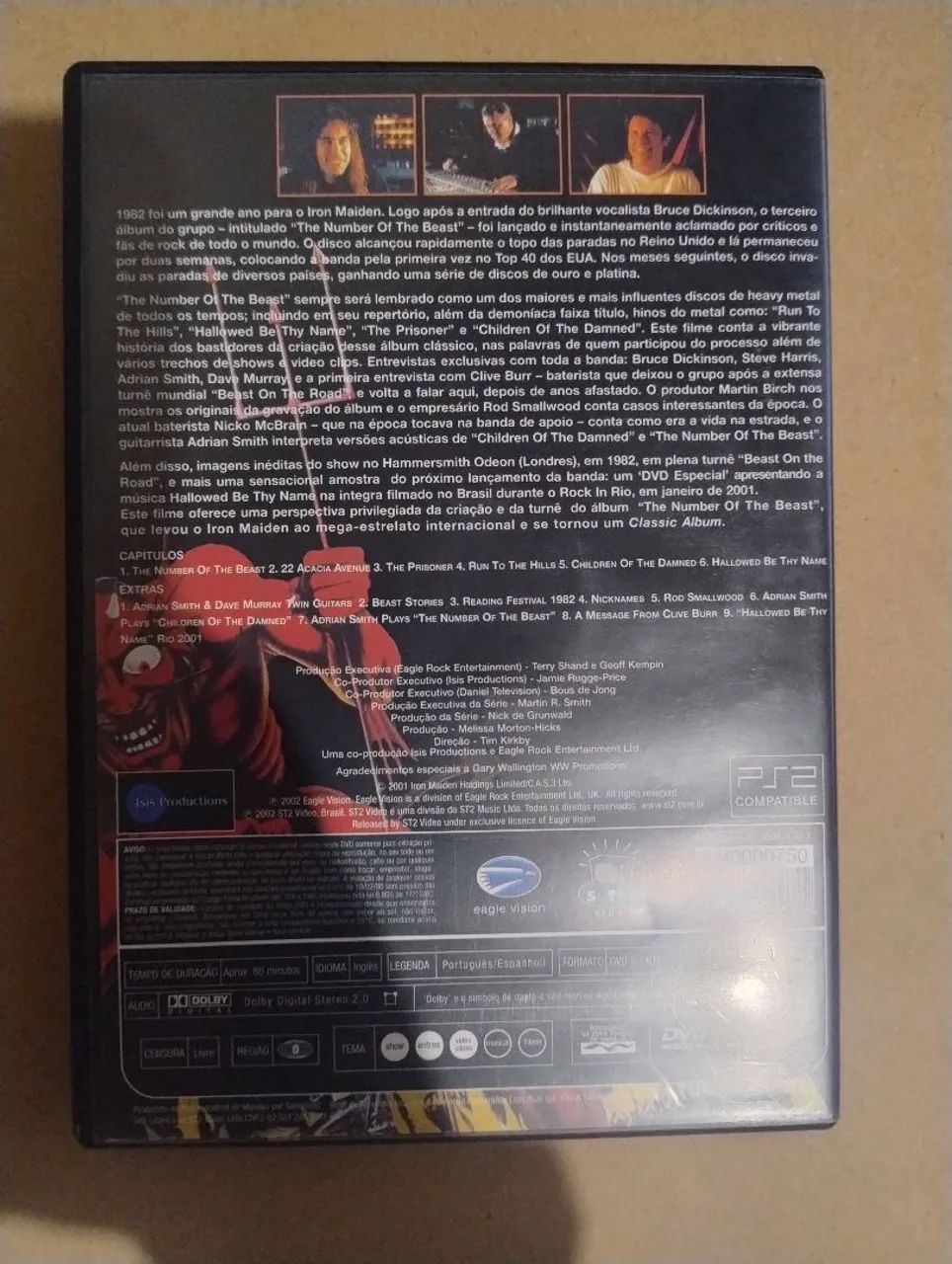 Iron Maiden DVD Autografado  - Foto 3