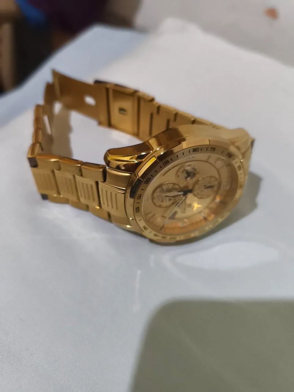 Relógio naviforce dourado  - Foto 3