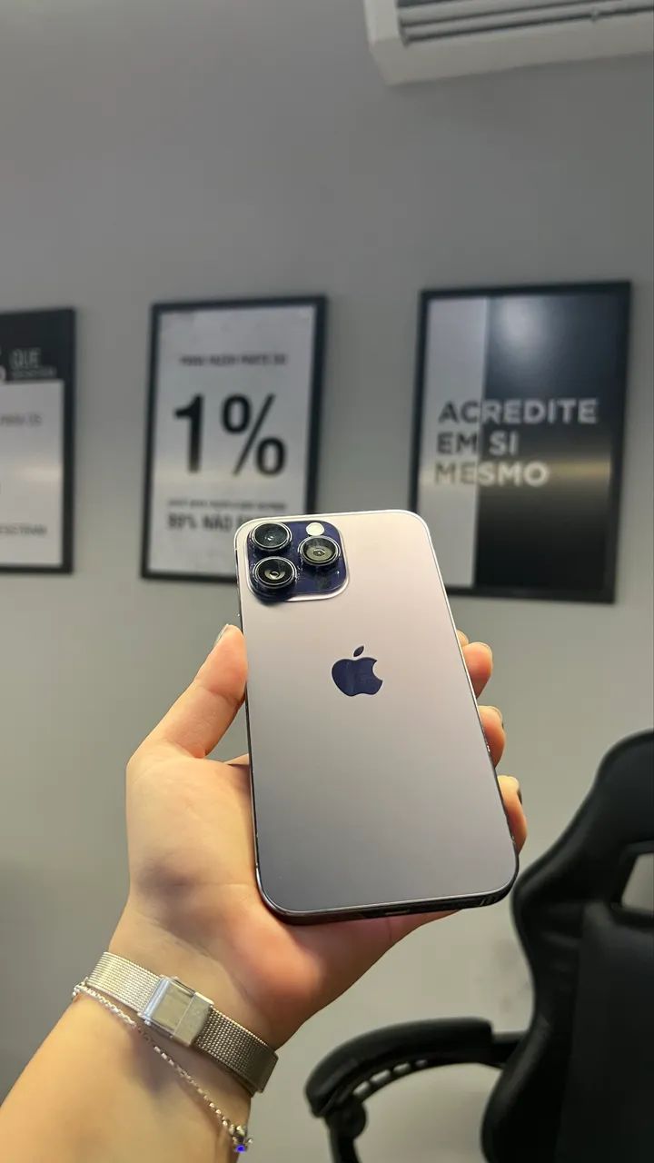 iPhone 14 Pro Max 256GB roxo em perfeito estado  - Foto 2