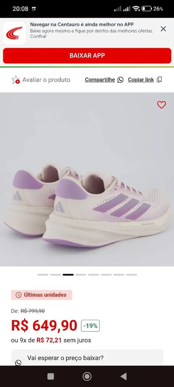 Tênis adidas original 