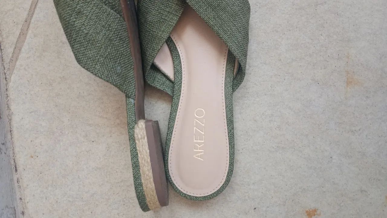 Mule verde Arezzo tamanho 36. - Foto 5