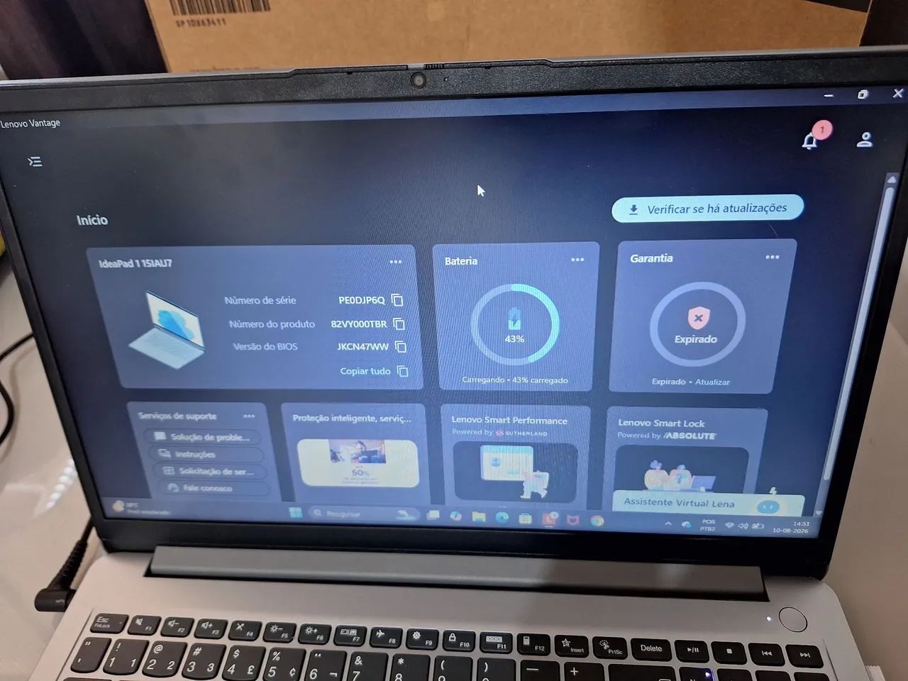 Notebook lenovo ideapad 1 novo na caixa - Foto 4