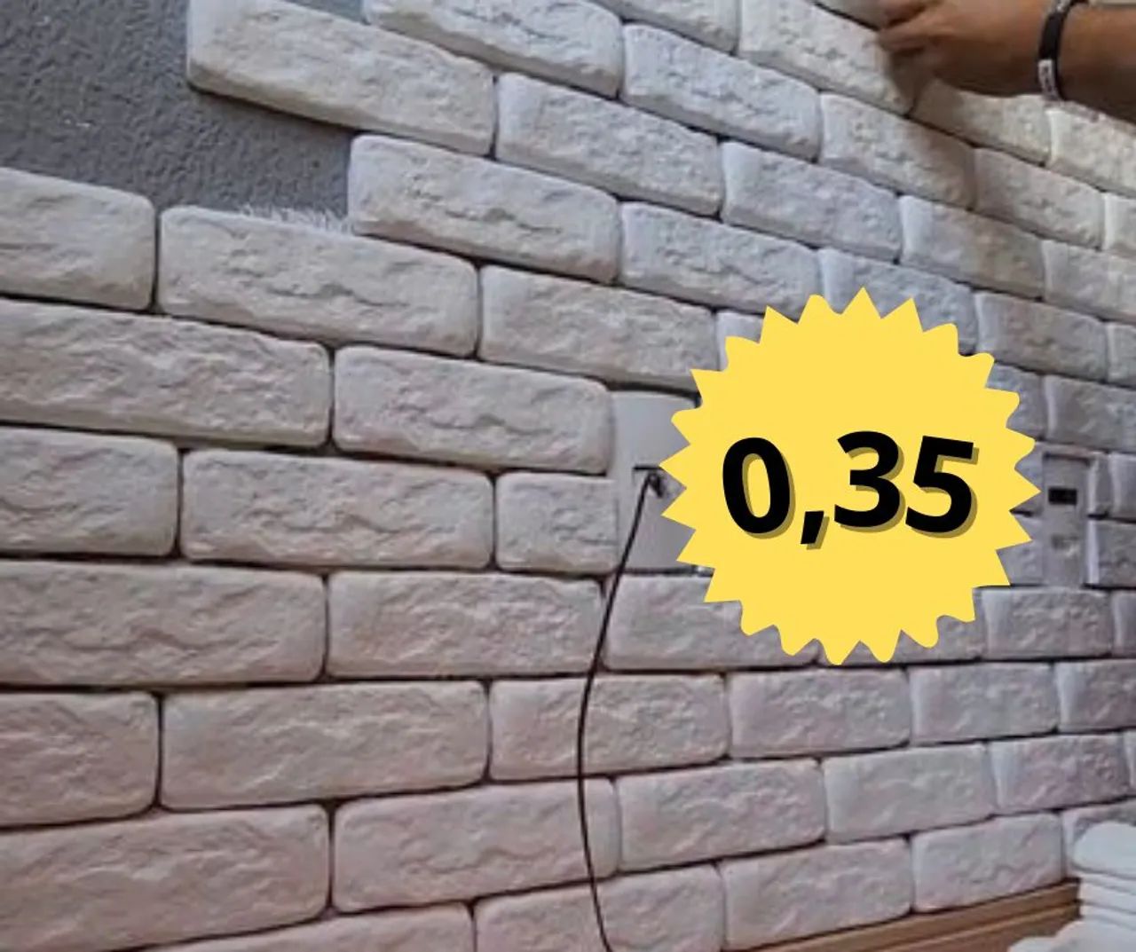 Tijolinhos de gesso 0,35