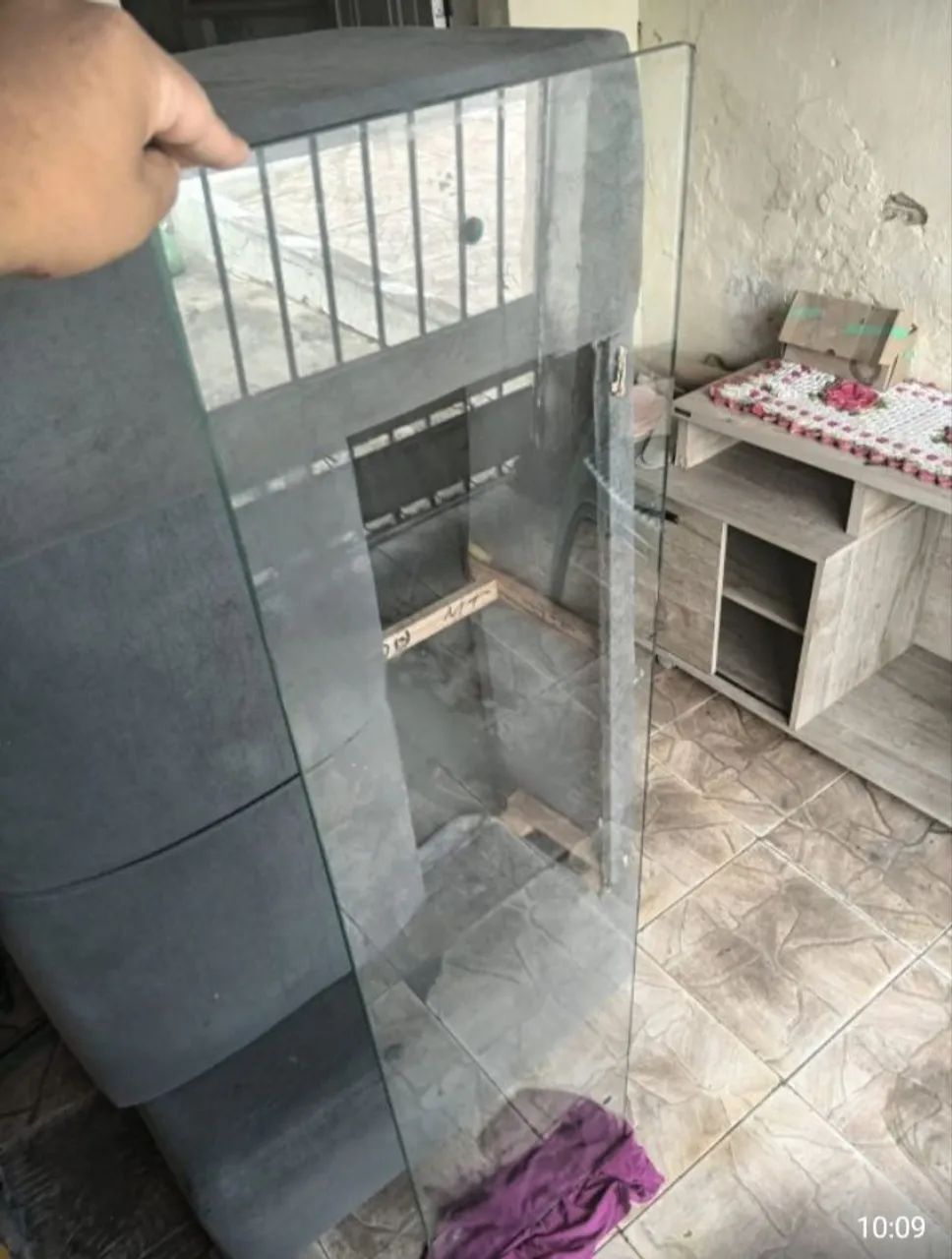 Vidro para suporte 