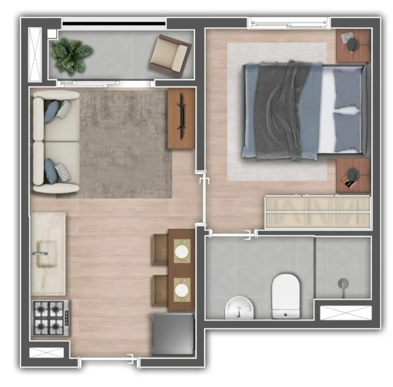 PLANTA 24m²