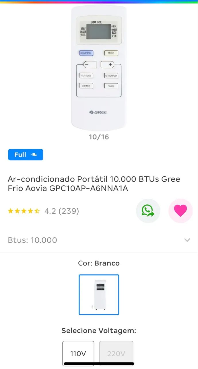 Ar Condicionado Portátil 127v - Foto 2