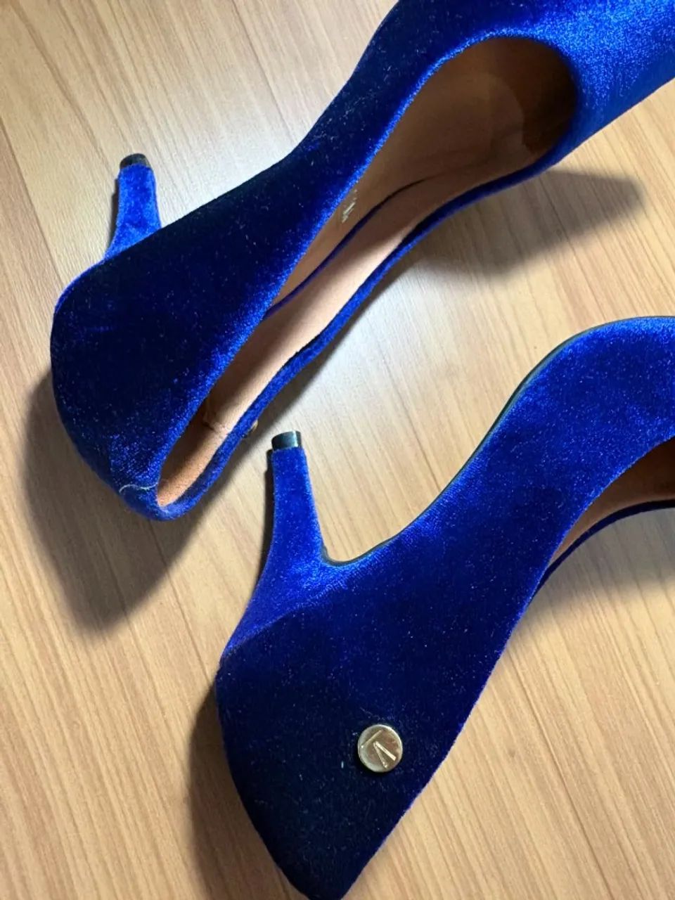 Scarpin Vizzano veludo azul  - Foto 2