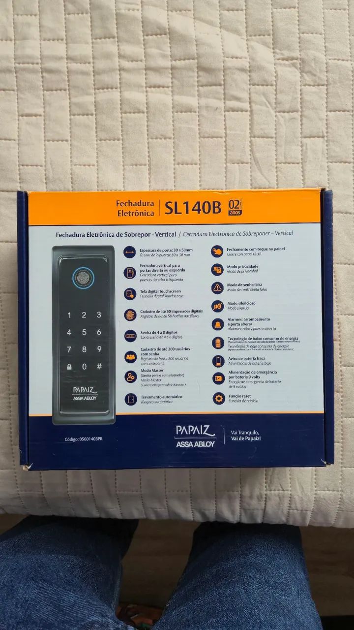 FECHADURA ELETRÔNICA SL-140B - Foto 3
