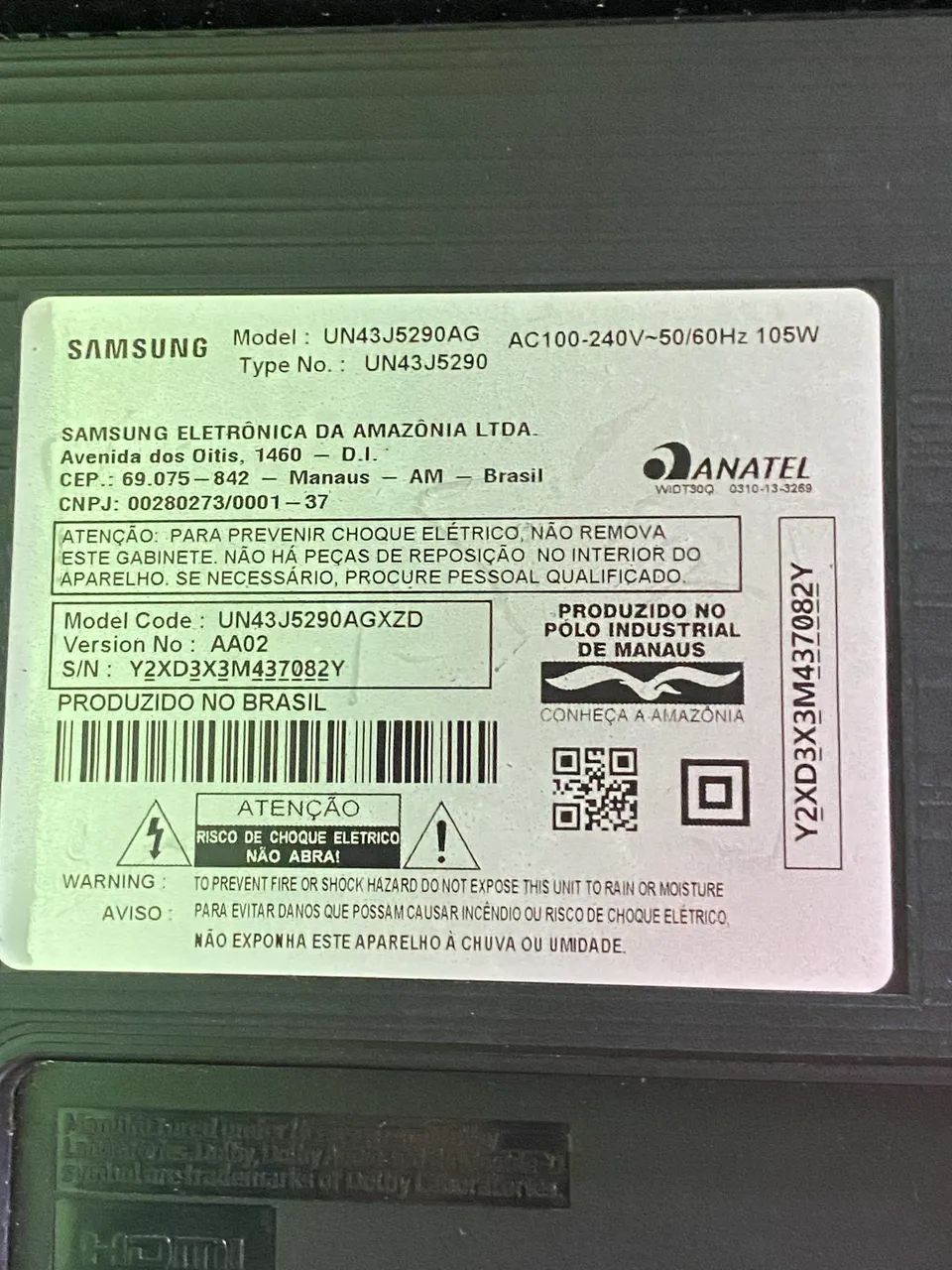 Tv Samsung 43 polegadas smart 