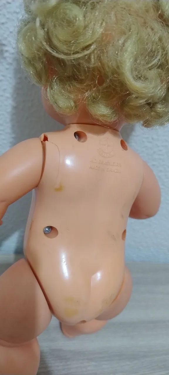 Boneca antiga Mama nenê Estrela - Anos 80 - Foto 4