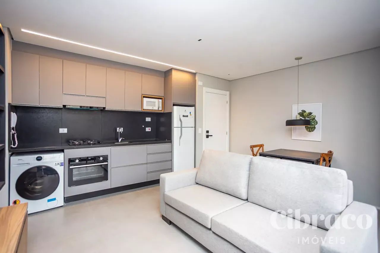 Apartamento mobiliado para alugar com 1 quarto no Batel  Edifício Temple - Foto 2