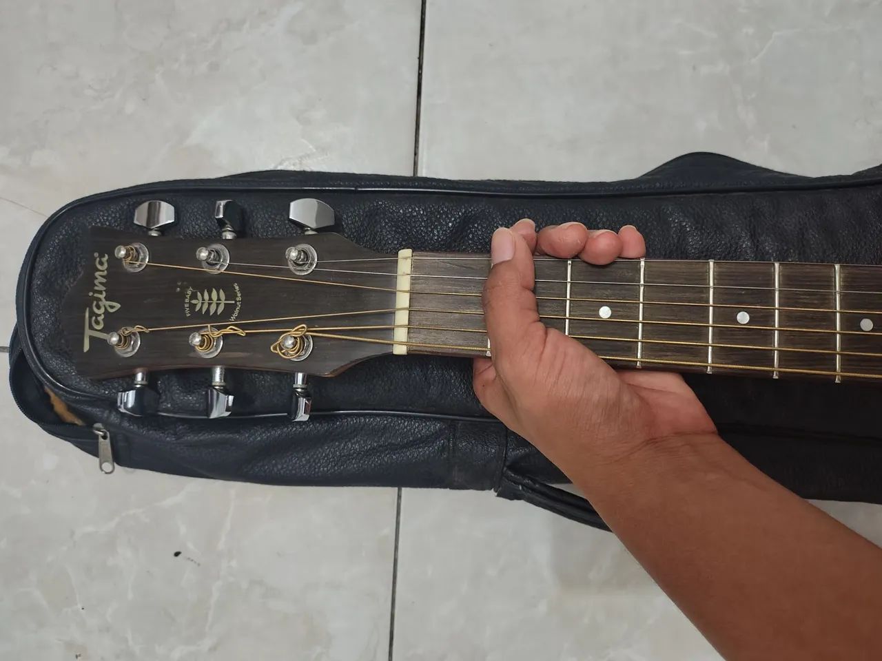 VIOLÃO ELÉTRICO TAGIMA NOVO COM CAPA - Foto 5