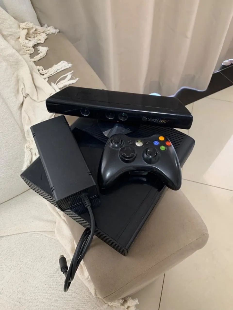 ? XBOX 360 + KINECT + CONTROLE ORIGINAL - Foto 4