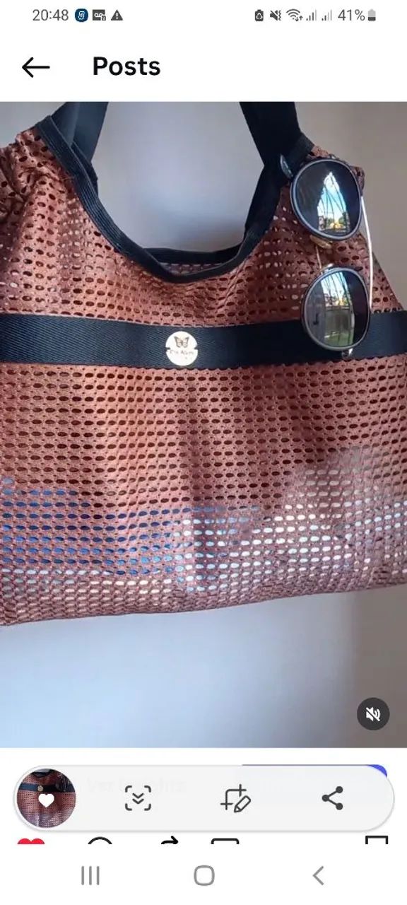 Bolsa em tela - Foto 4