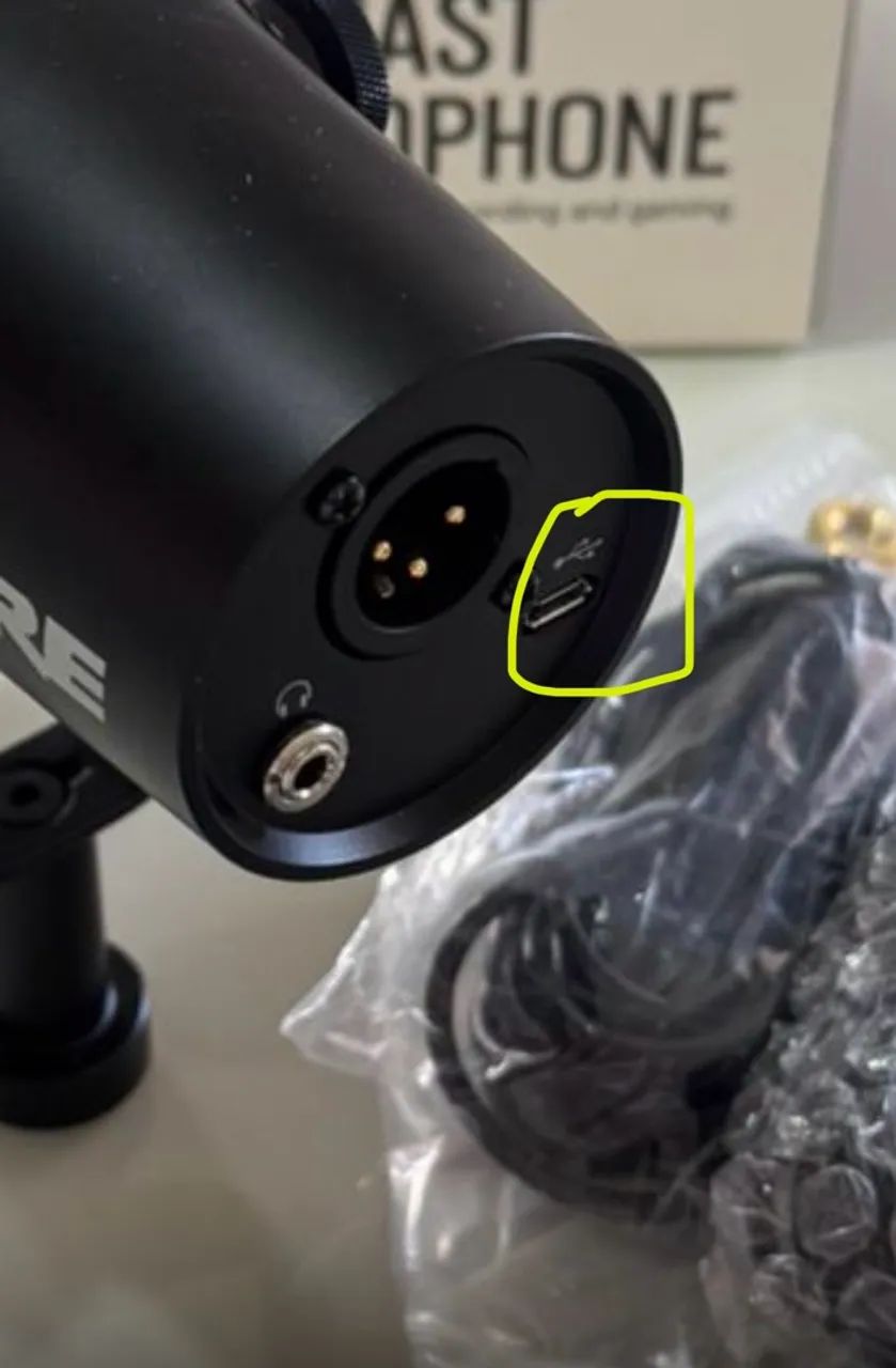Microfone Shure MV7 (USB + XLR) - Foto 4