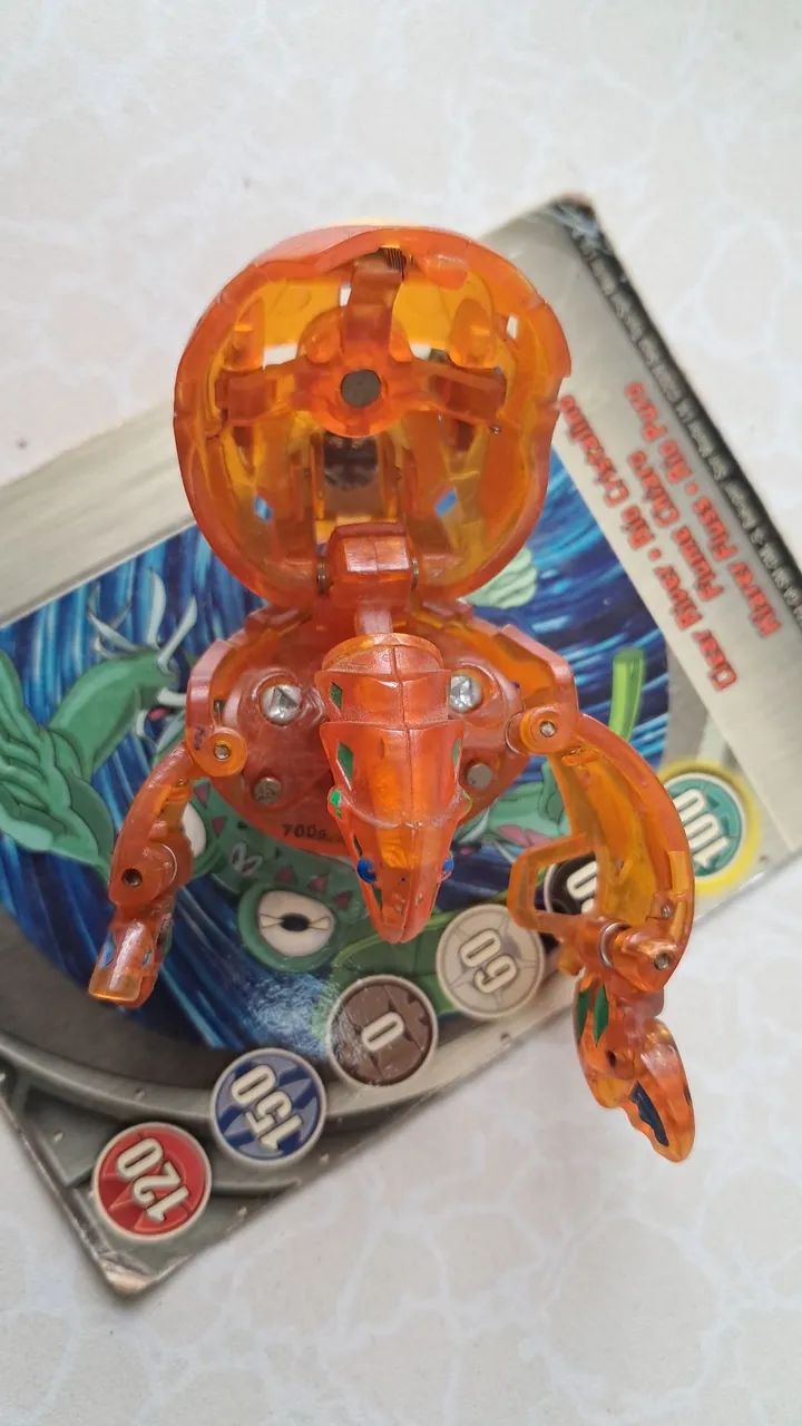 Bakugan Stug Bakusolar especial muito raro Solar Orange  - Foto 2