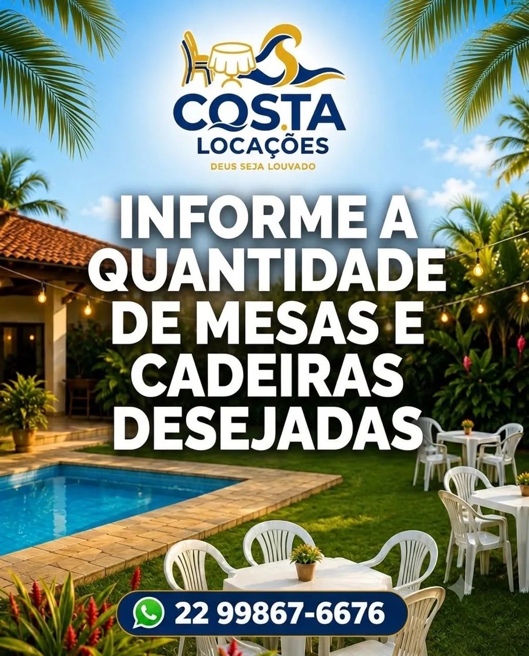 Aluguel de Mesas e Cadeiras em Saquarema - Foto 2