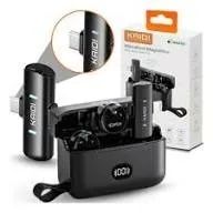Microfone de Lapela Magnético Kaidi P4-C Duplo - Sem Fio (USB-C) - Foto 4