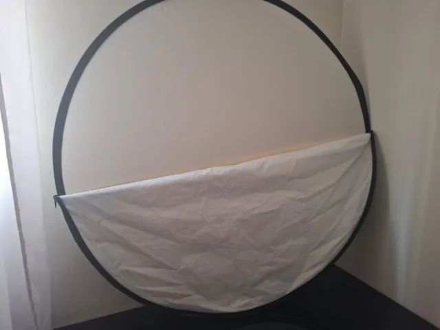 Rebatedor Luz 105cm, grande, 5 em 1 p/ fotos - Difusor, Defletor, Refletor - Foto 4