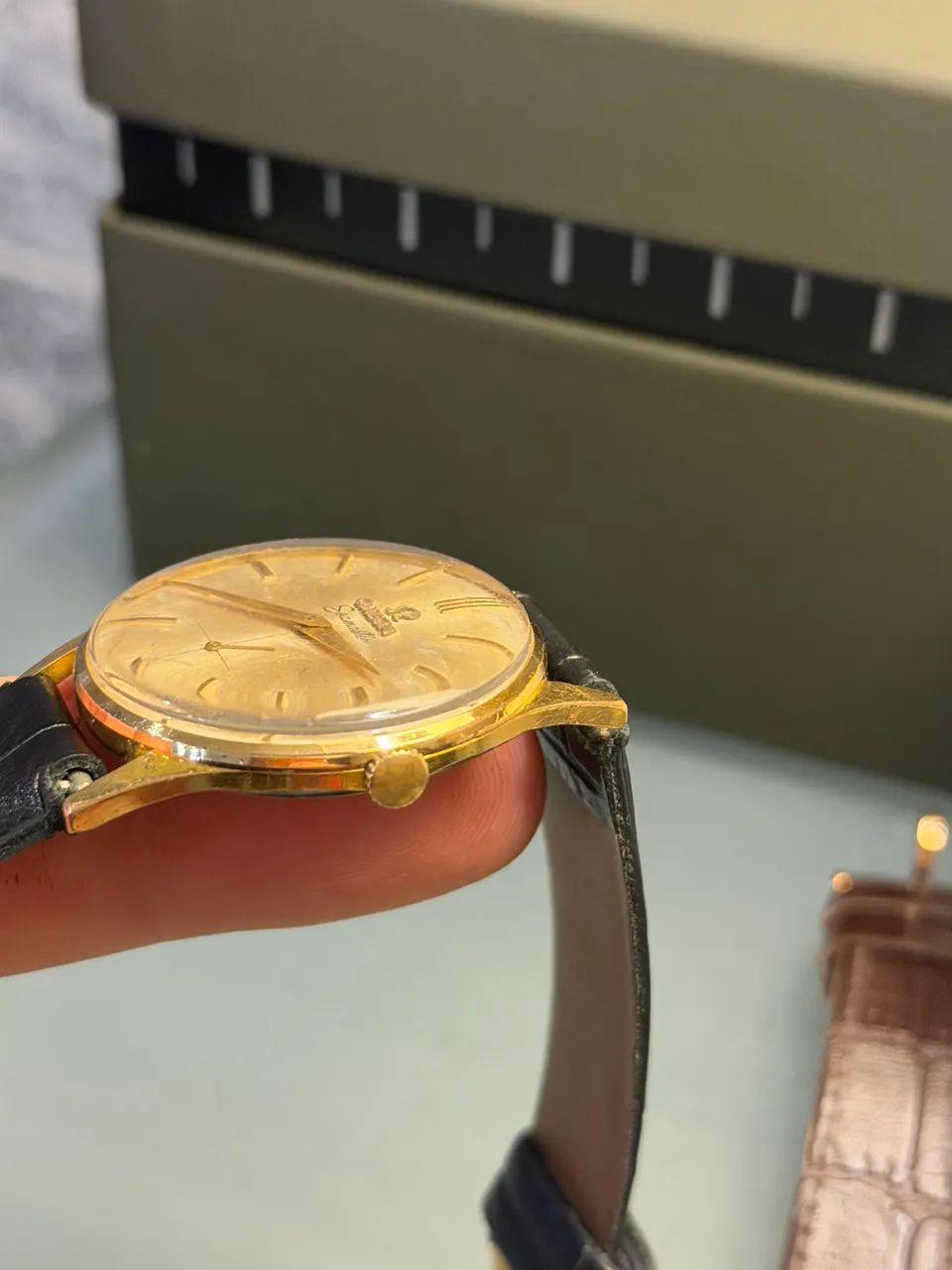 Relógio Omega Seamaster 35mm plaque ouro 18k - Foto 5