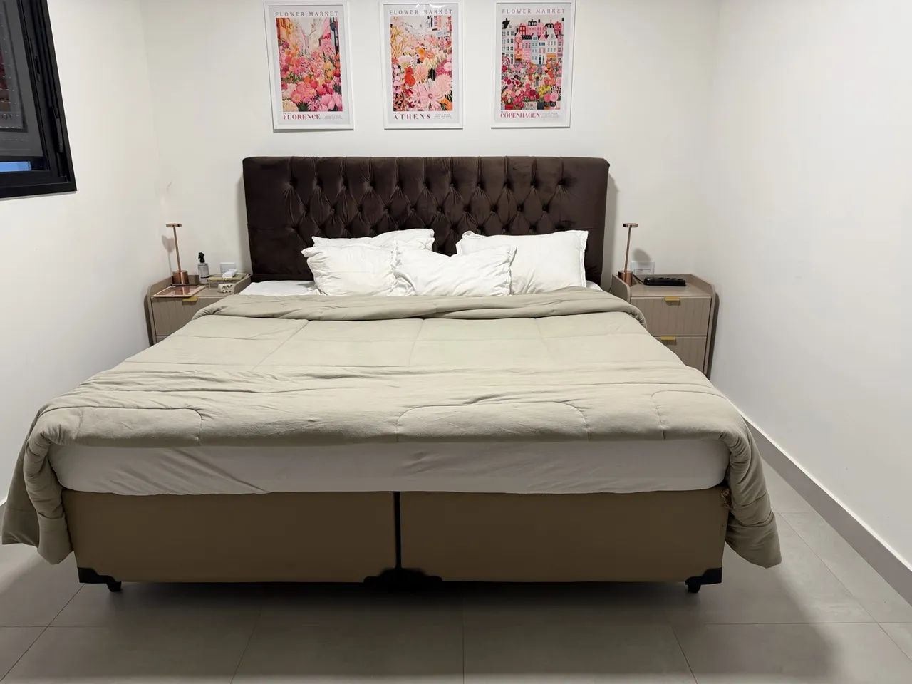 Cama king ortobom 