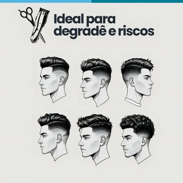 Máquina Profissional De Acabamento E Corte Kemei Km Max 5090 Preto 127/220v - Foto 2