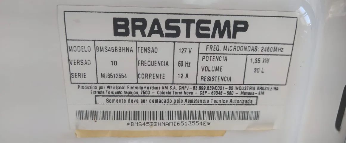 Vendo Microondas BRASTEMP - Foto 4