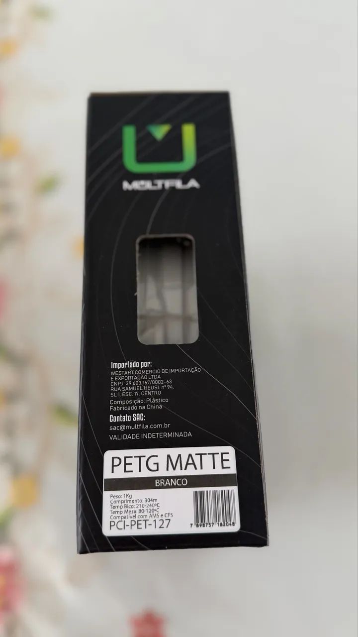 FILAMENTO MULTIFILA PETG MATTE BRANCO - Foto 4