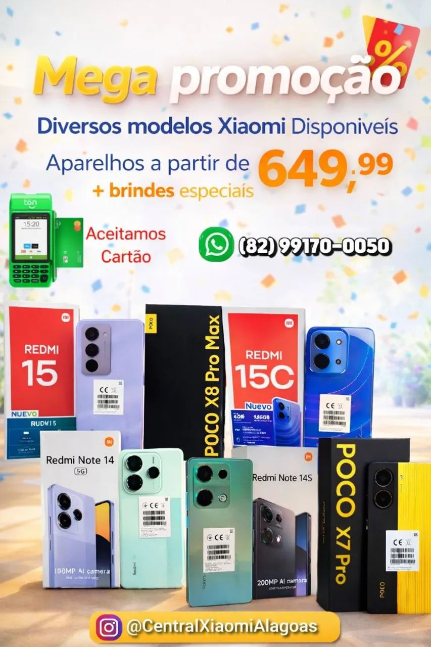 Xiaomi Redmi Note 15 Pro Plus, Poco X8 Pro e Diversos Modelos
