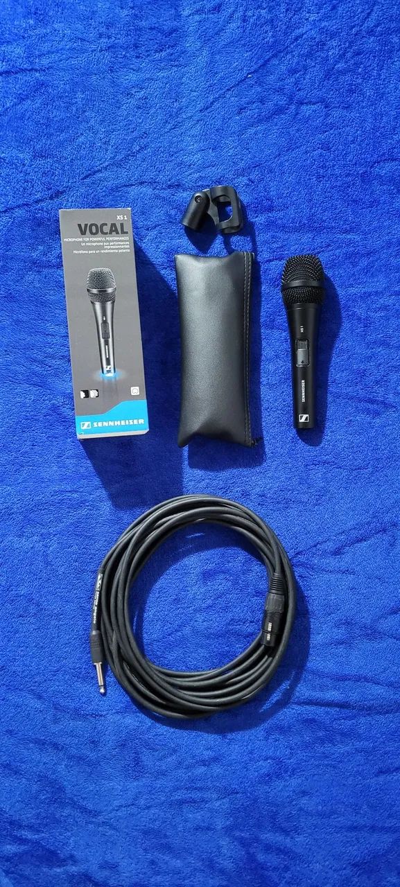 Microfone profissional com fio Sennheiser XS1 + cabo 7,5m