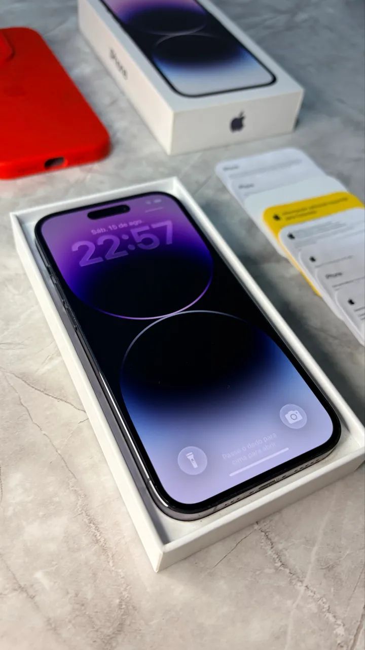 iPhone 14 Pro ótimo estado de conservação aceito cartão - Foto 3