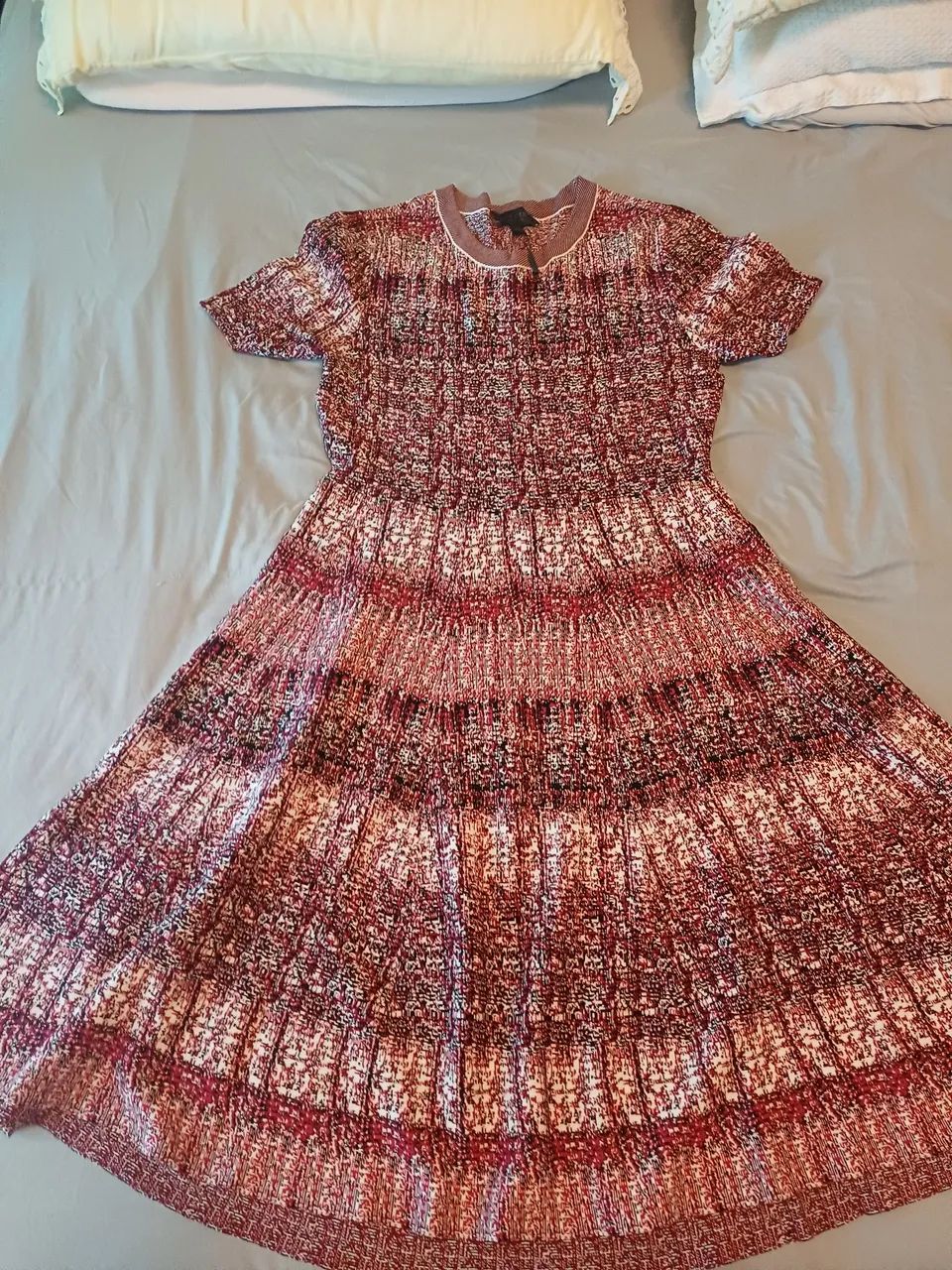 Vestido em linha longuete 