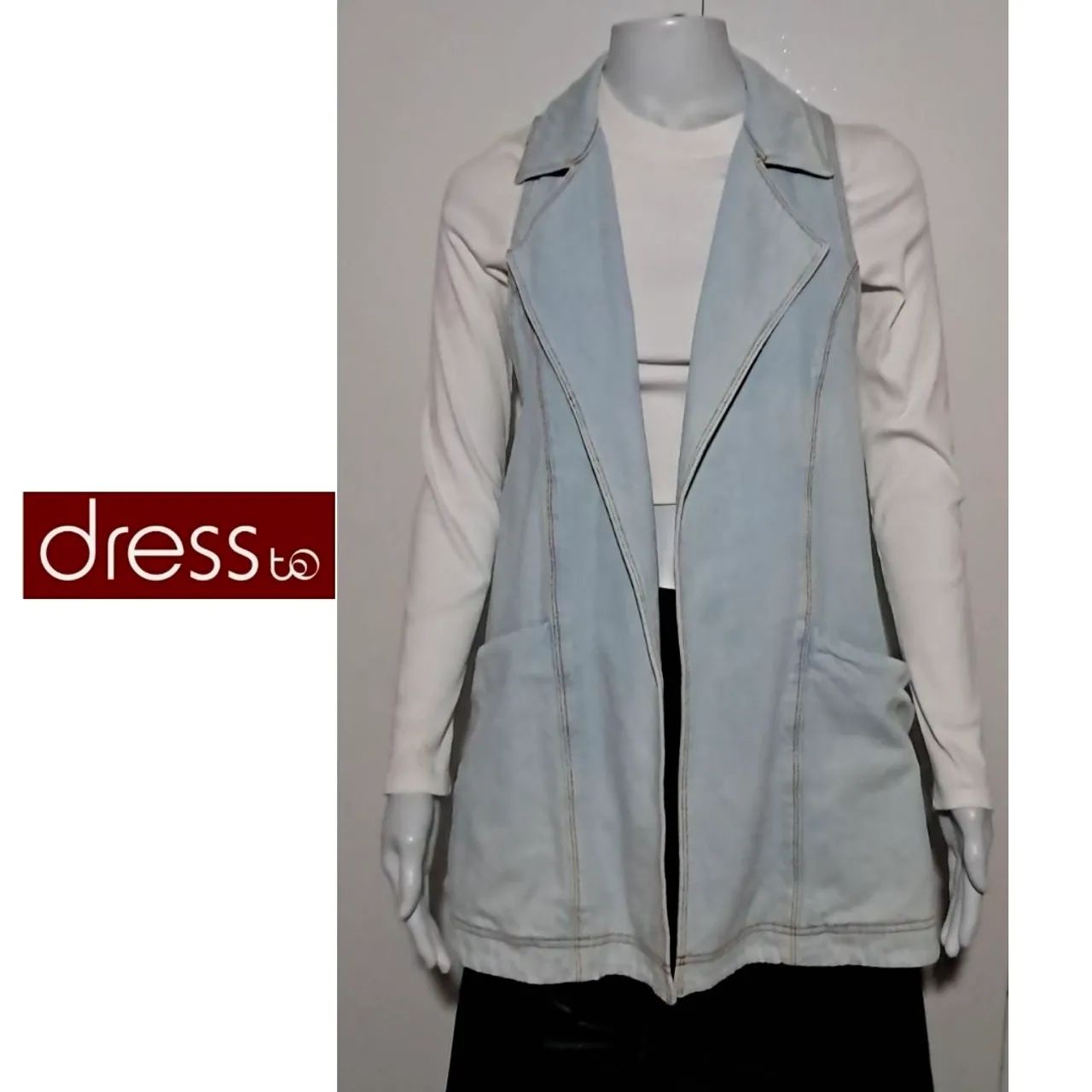 DRESS TO colete  jeans 