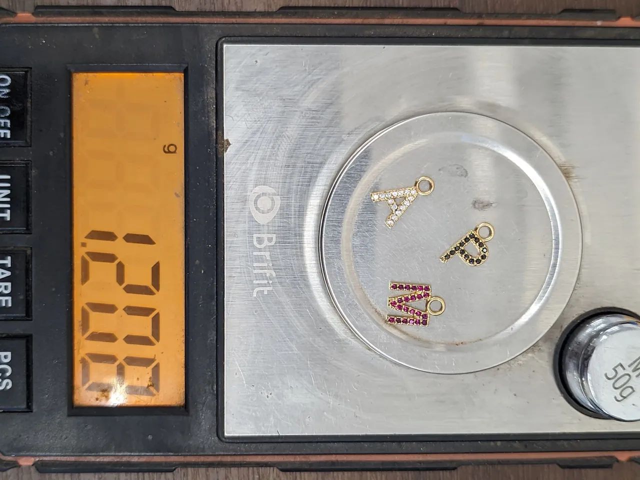 PINGENTES OURO 18K/750 CRAVADOS ZIRCONIA - Foto 2