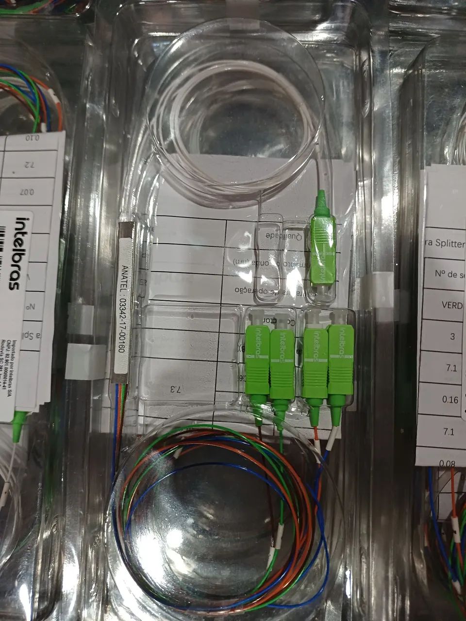 Kit 5 Cabos optico com divisor plc 1x4 sc/apc xfs142 novo! - Foto 2