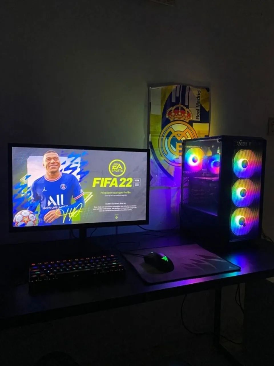 PC GAMER COMPLETO - RYZEN 5 + RX 580 - RGB - SETUP TOP