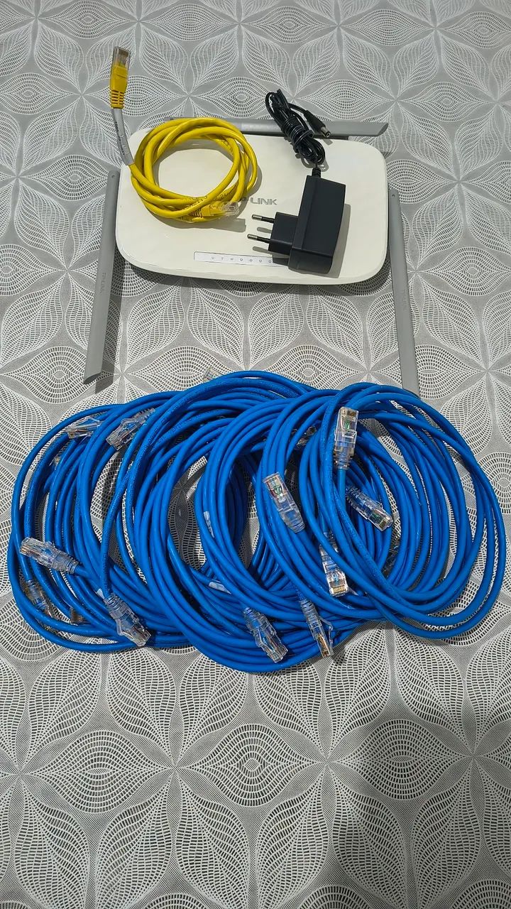 Kit Rede: UniFi AP (PoE 24V) + TP-Link AC900 + 10 Cabos Cat6 2,5m certificado + 25m Cat5e - Foto 3