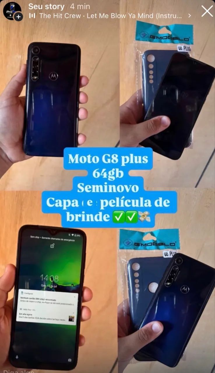 Moto G8 Plus seminovo 