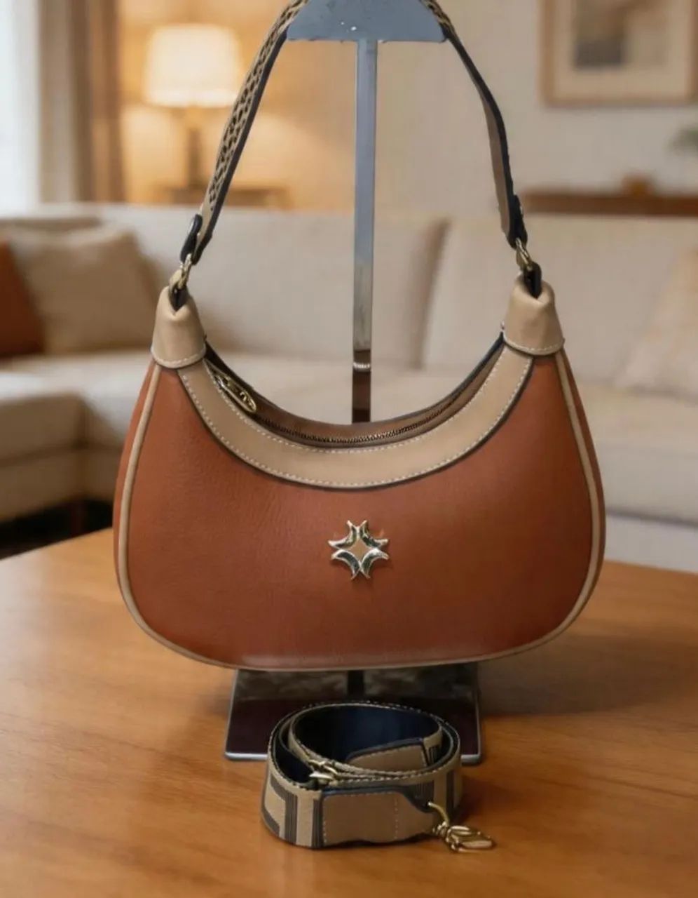 Bolsa meia lua Luz da Lua - Foto 3