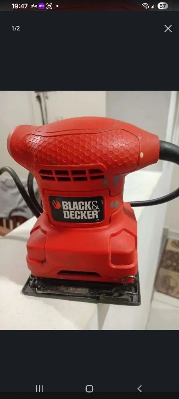 Lixadeira Orbital 1/4 Black Deckek