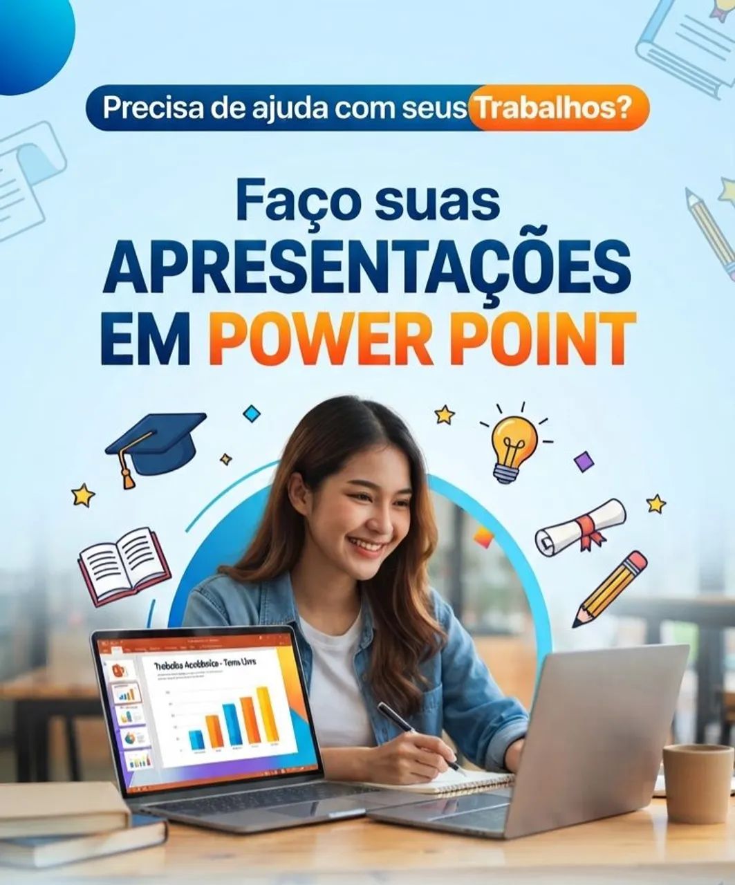 Faço seus trabalhos escolares 