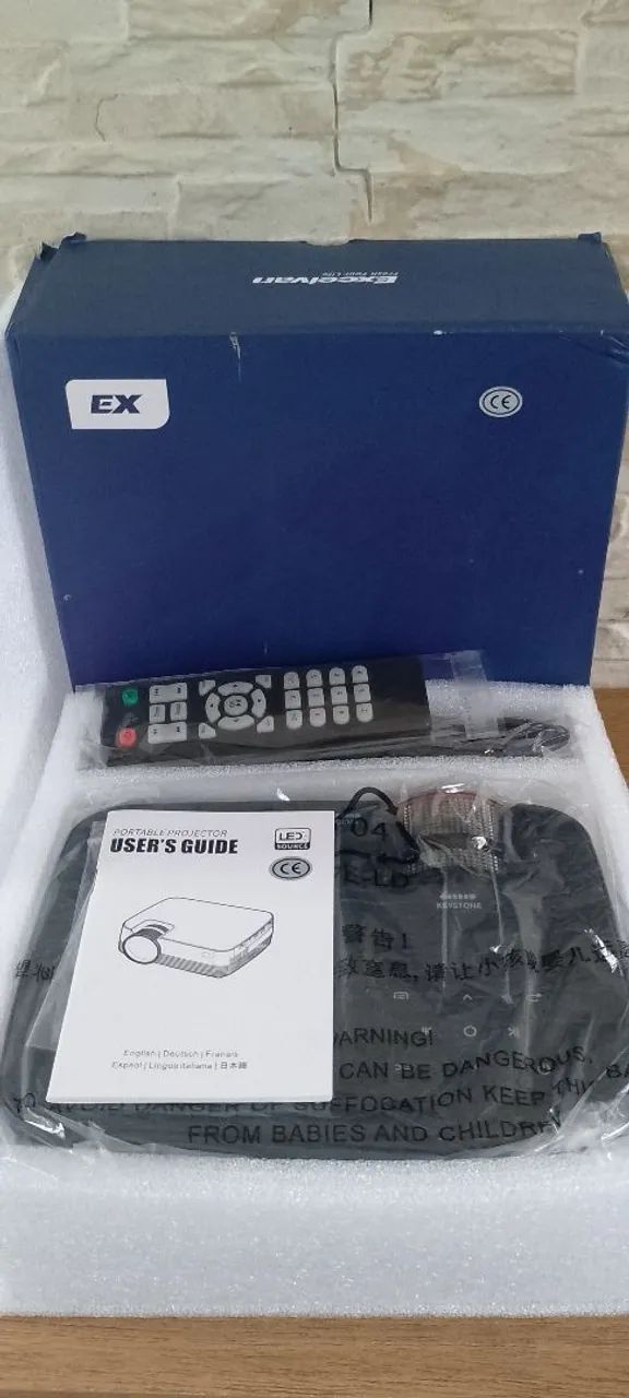 PROJETOR LED EXCELVAN MODELO Q06 Full HD(1080p) "NOVO" - Foto 6